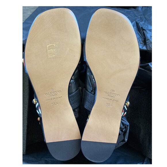 NEW VALENTINO GARAVANI Runway Studded Leather Sandals – Bold Boho-Chic Luxury - Picture 15 of 16